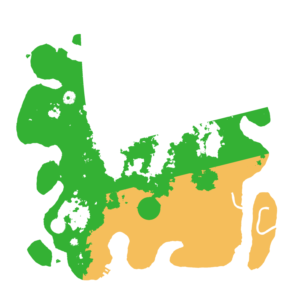 Biome Rust Map: Procedural Map, Size: 3535, Seed: 1