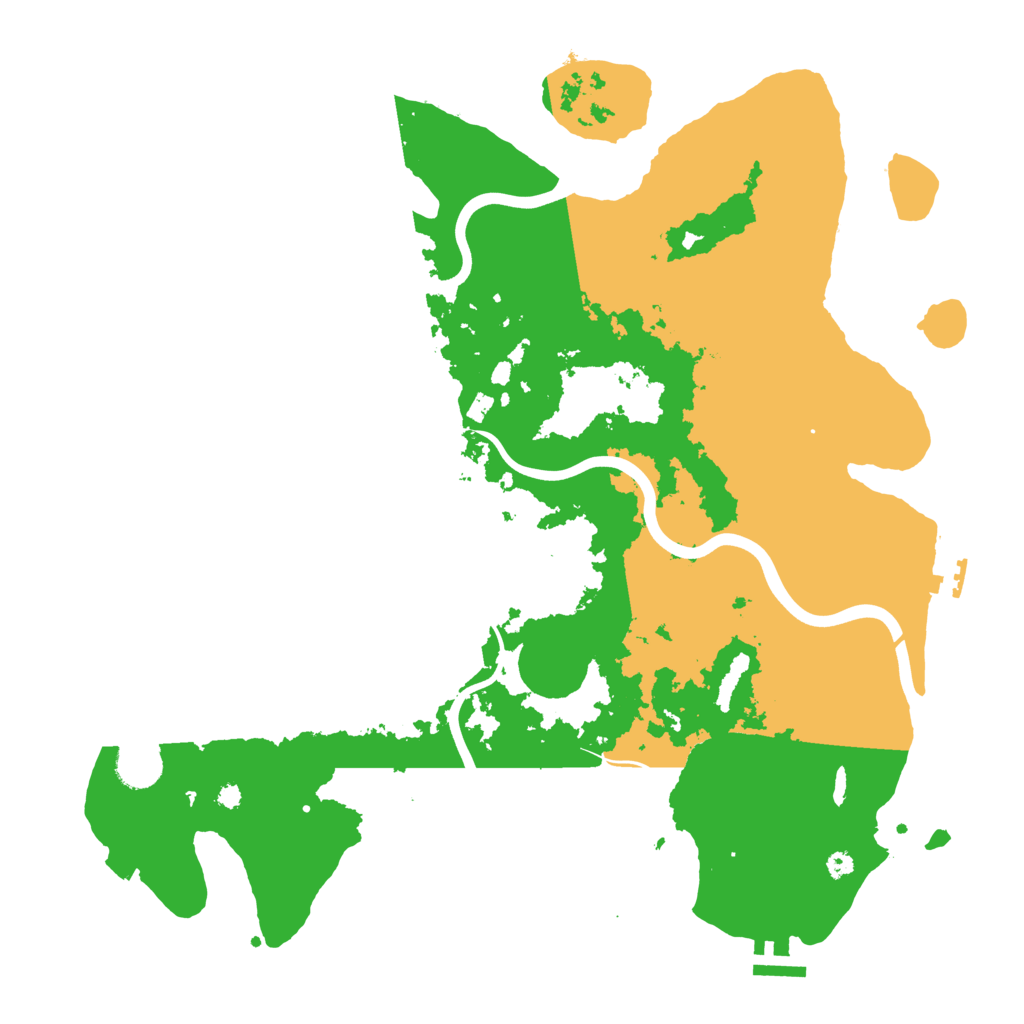 Biome Rust Map: Procedural Map, Size: 3900, Seed: 42299052