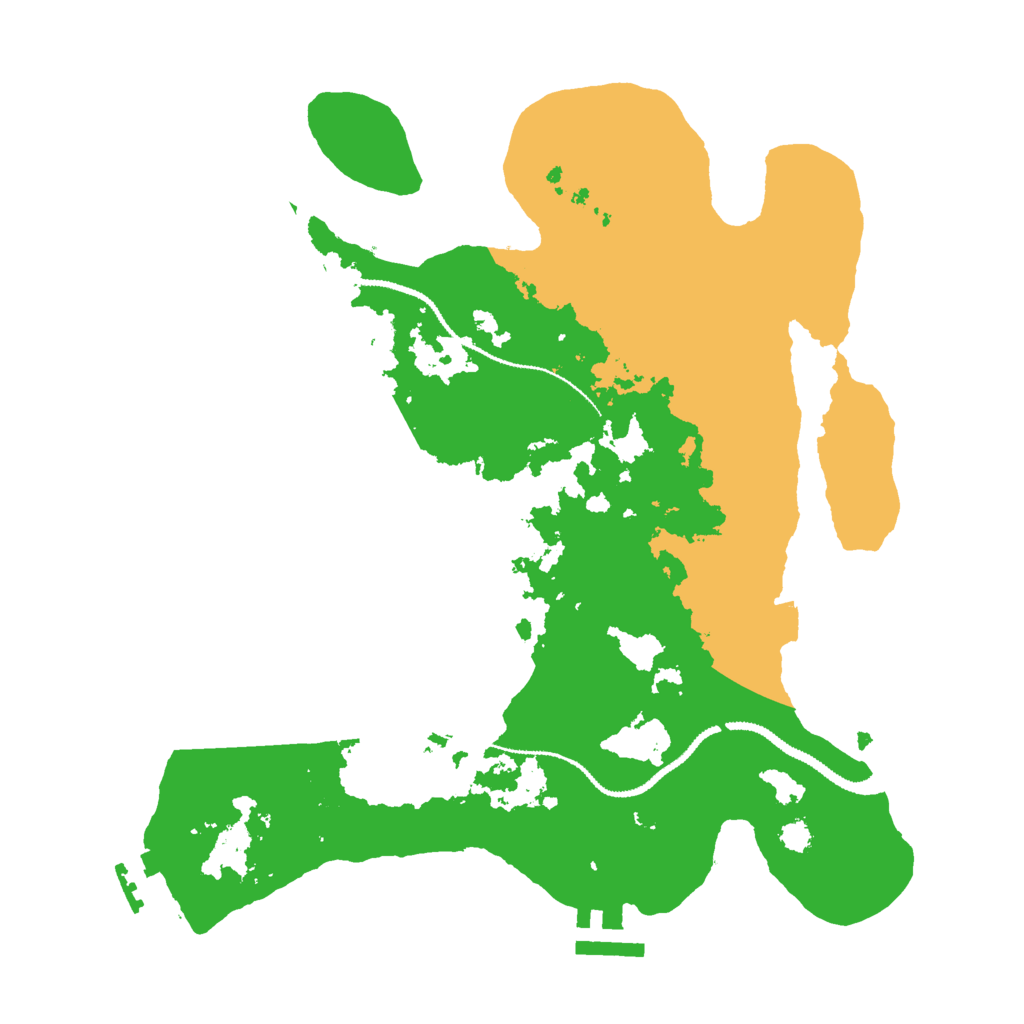 Biome Rust Map: Procedural Map, Size: 3000, Seed: 1413230696
