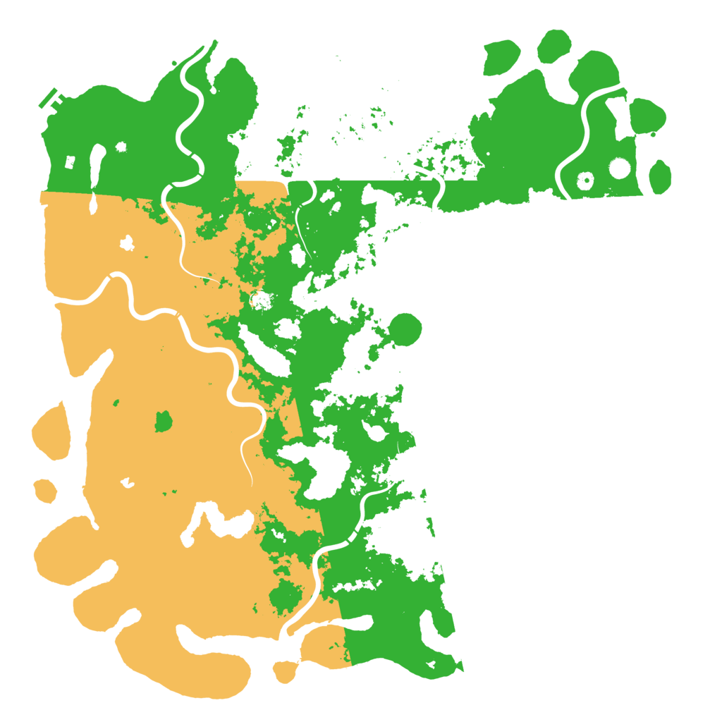 Biome Rust Map: Procedural Map, Size: 6000, Seed: 1234512345