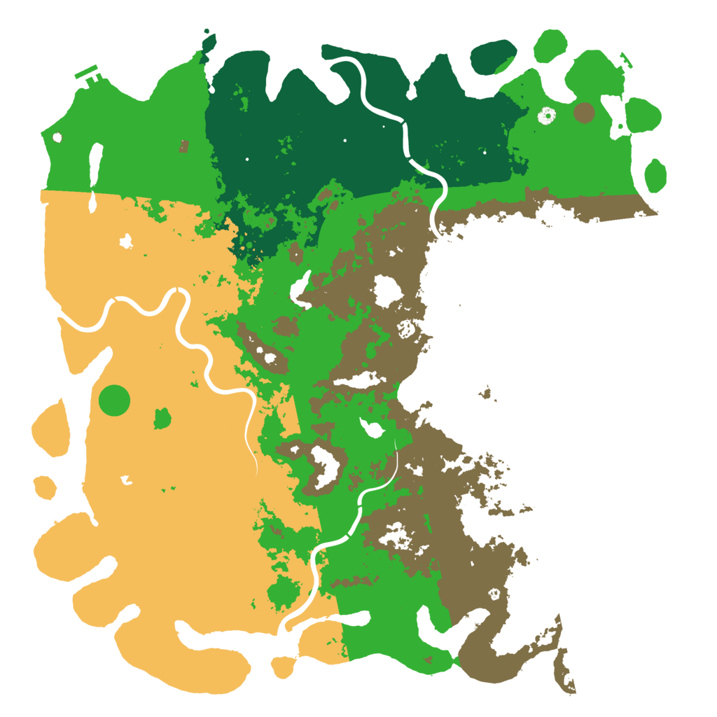 Biome Rust Map: Procedural Map, Size: 6000, Seed: 1234512345
