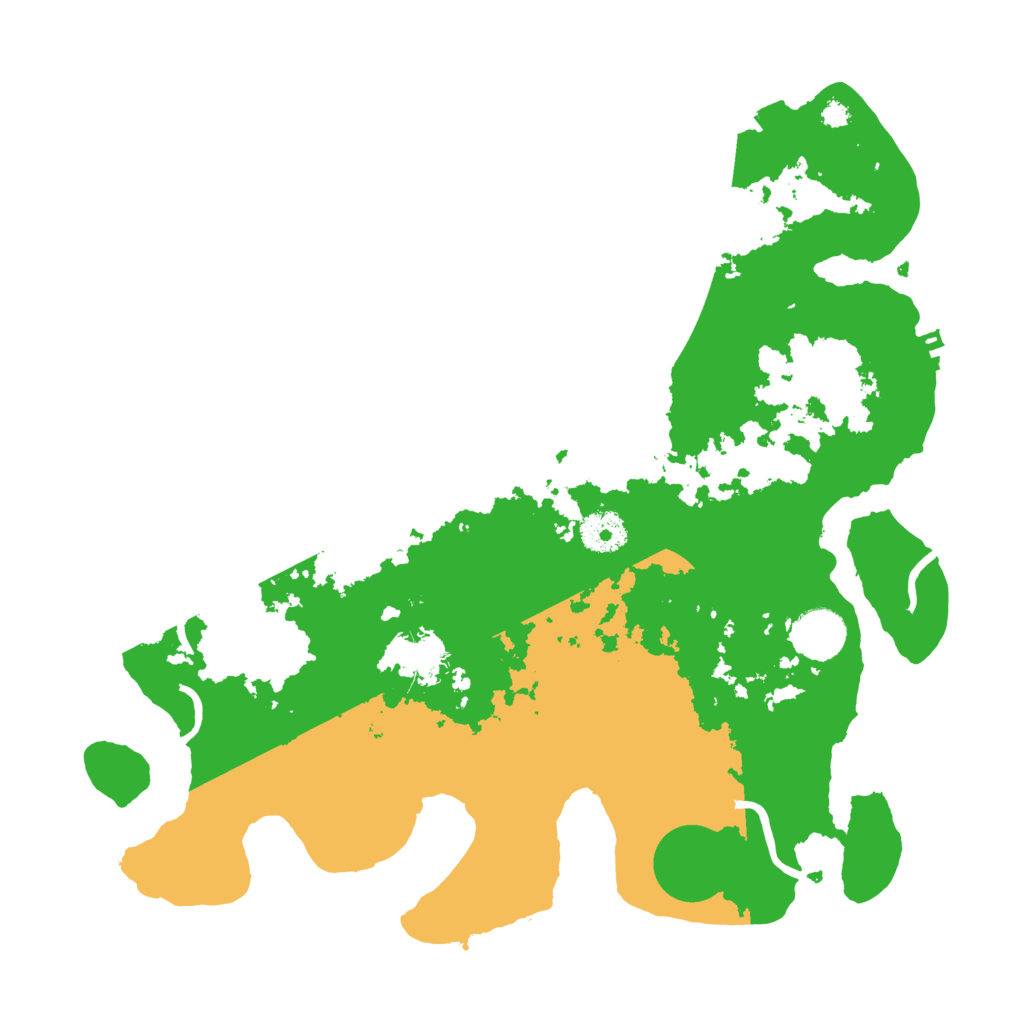 Biome Rust Map: Procedural Map, Size: 3500, Seed: 1067139850