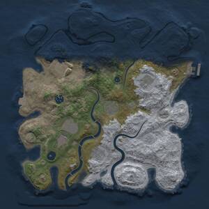 Thumbnail Rust Map: Procedural Map, Size: 3500, Seed: 452068242, 12 Monuments