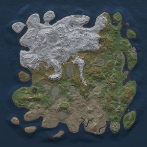 Thumbnail Rust Map: Procedural Map, Size: 4200, Seed: 1962480816, 17 Monuments