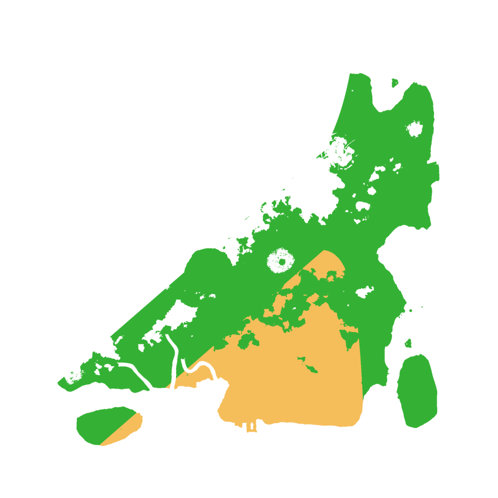 Biome Rust Map: Procedural Map, Size: 3000, Seed: 16368