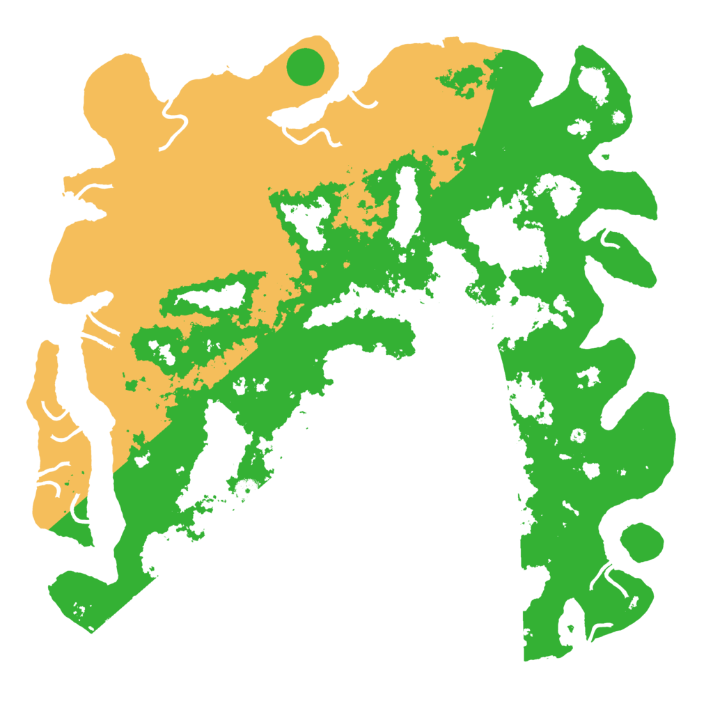 Biome Rust Map: Procedural Map, Size: 5000, Seed: 535600