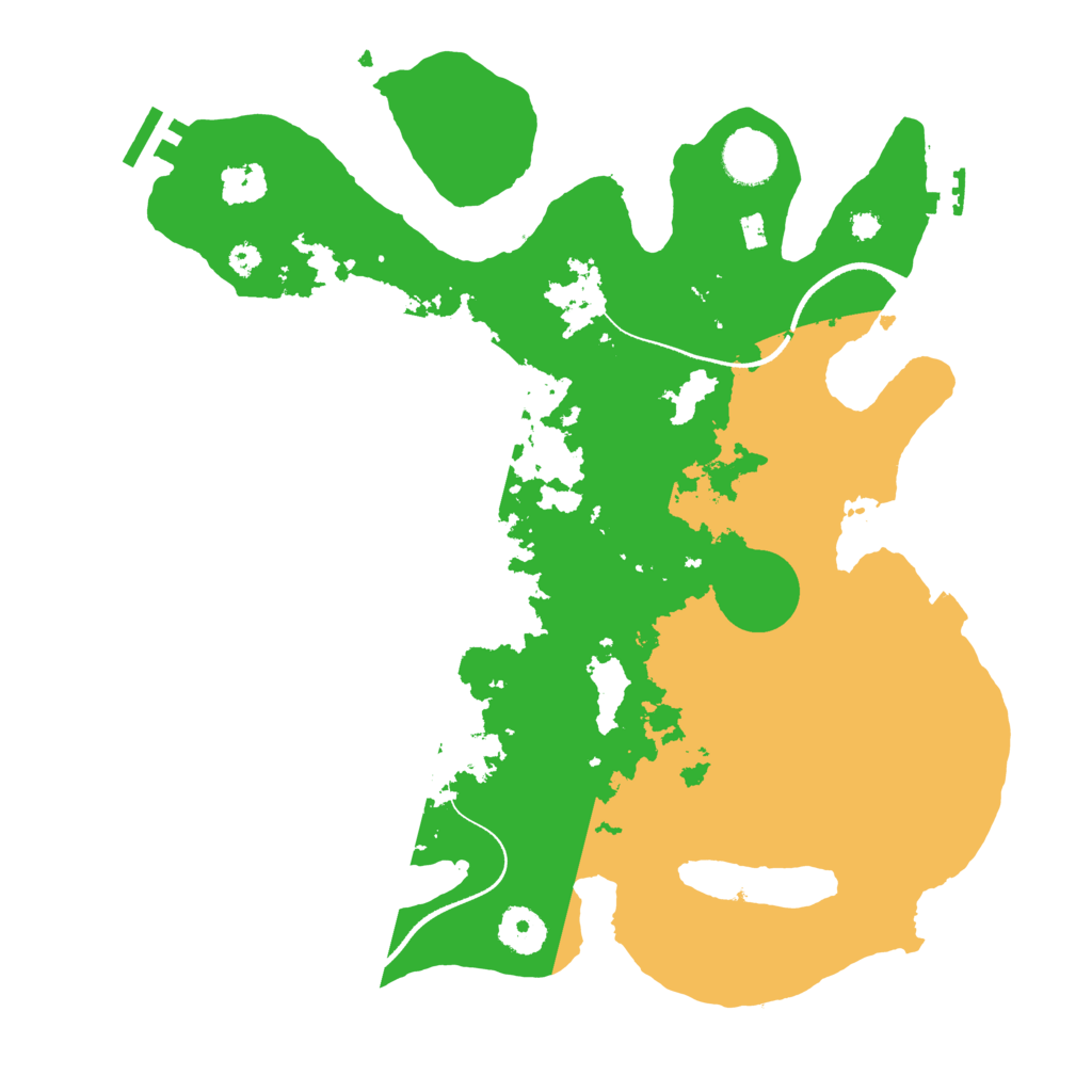 Biome Rust Map: Procedural Map, Size: 3500, Seed: 1112919705