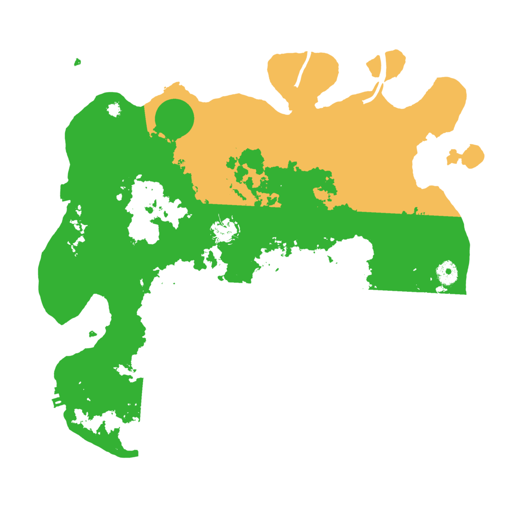 Biome Rust Map: Procedural Map, Size: 3500, Seed: 1334993450