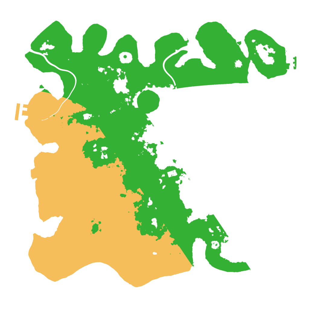 Biome Rust Map: Procedural Map, Size: 3700, Seed: 220107337