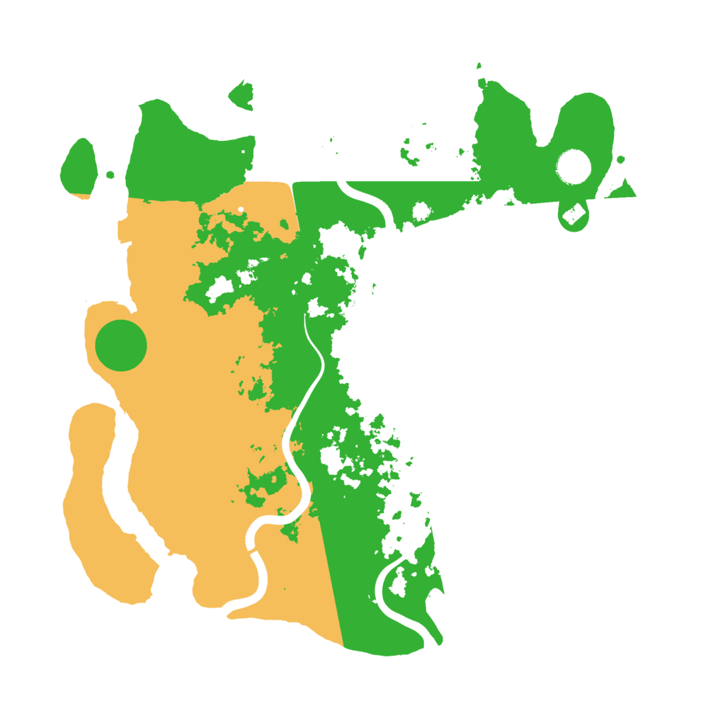 Biome Rust Map: Procedural Map, Size: 3700, Seed: 669668897