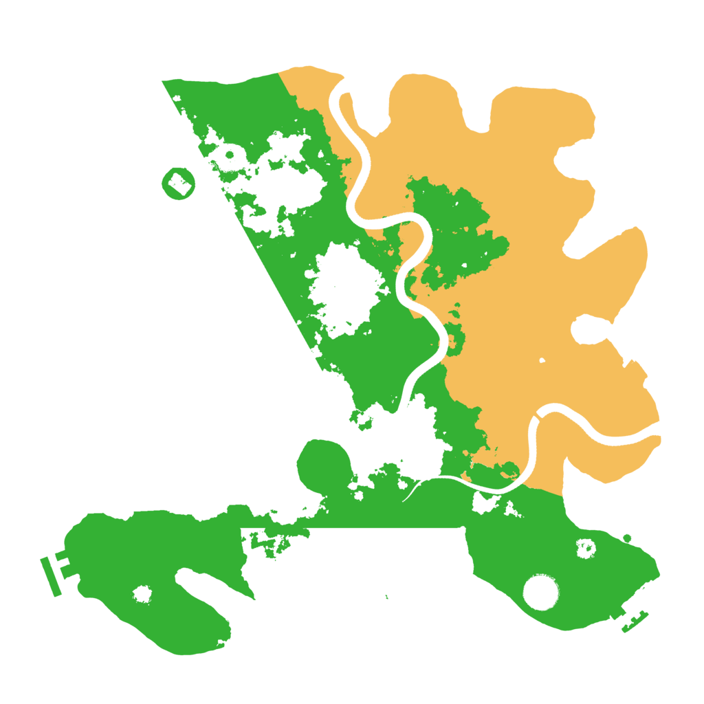 Biome Rust Map: Procedural Map, Size: 3500, Seed: 5913