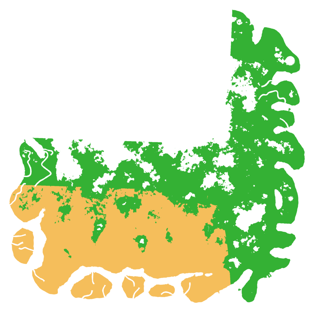 Biome Rust Map: Procedural Map, Size: 6000, Seed: 62707792