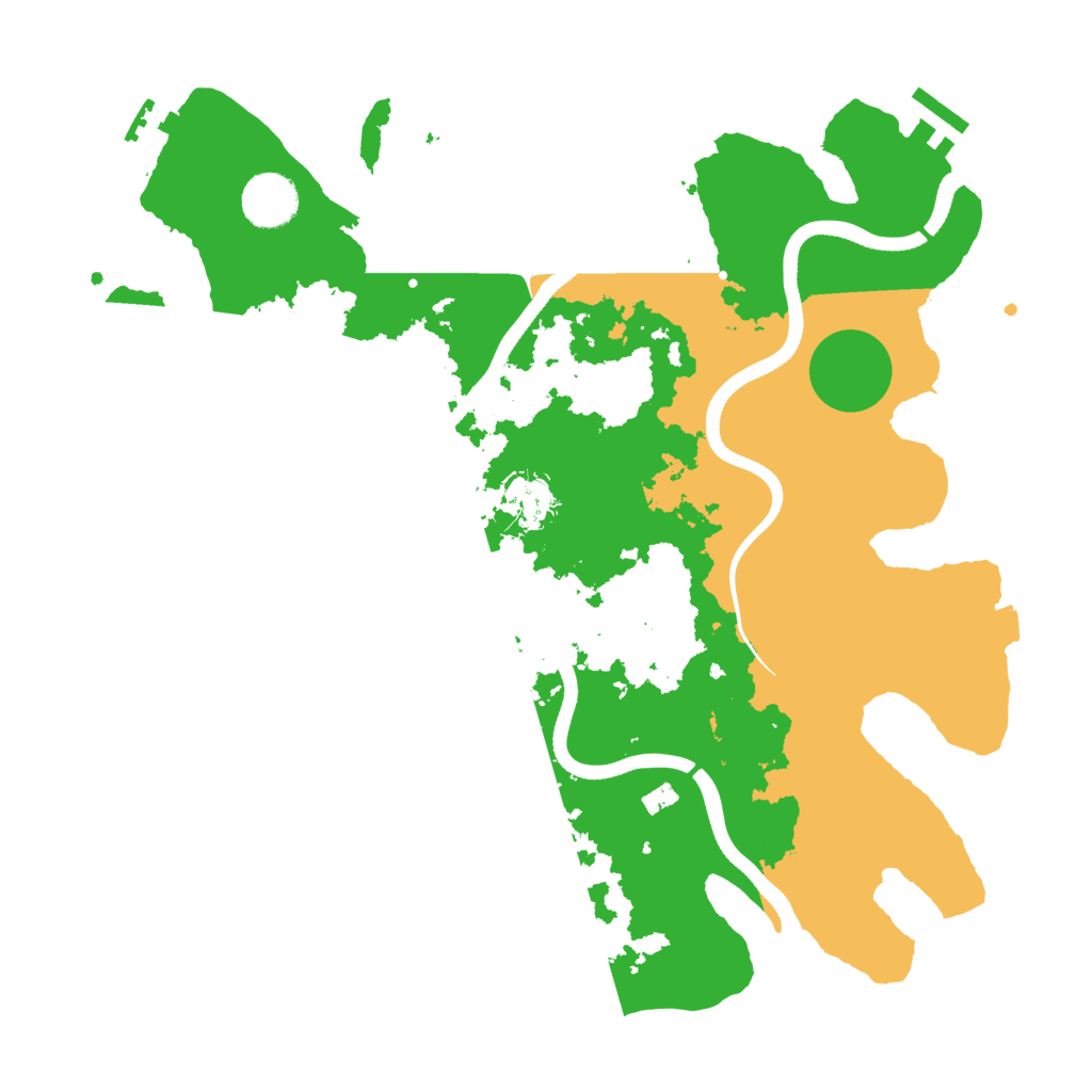 Biome Rust Map: Procedural Map, Size: 3500, Seed: 945284297