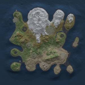 Thumbnail Rust Map: Procedural Map, Size: 2500, Seed: 814649034, 7 Monuments