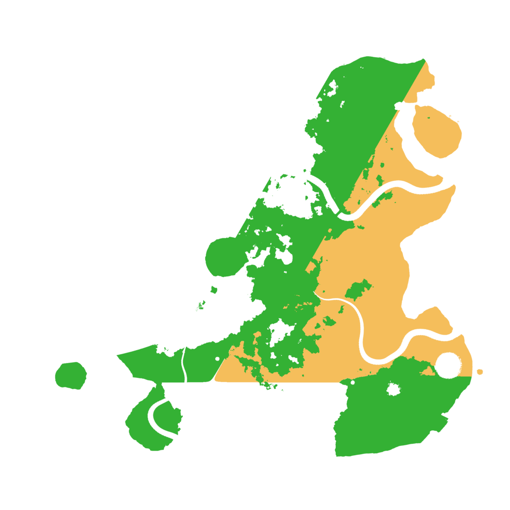 Biome Rust Map: Procedural Map, Size: 3500, Seed: 75412389