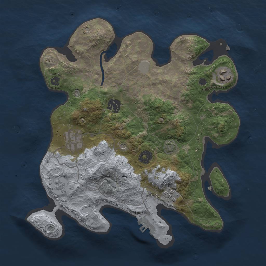 Rust Map: Procedural Map, Size: 2900, Seed: 773211, 11 Monuments