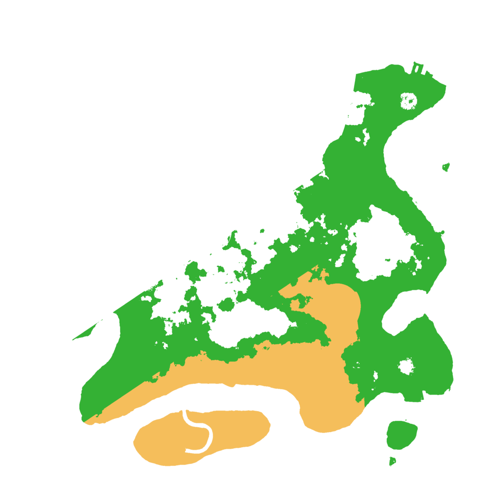 Biome Rust Map: Procedural Map, Size: 3000, Seed: 167615068