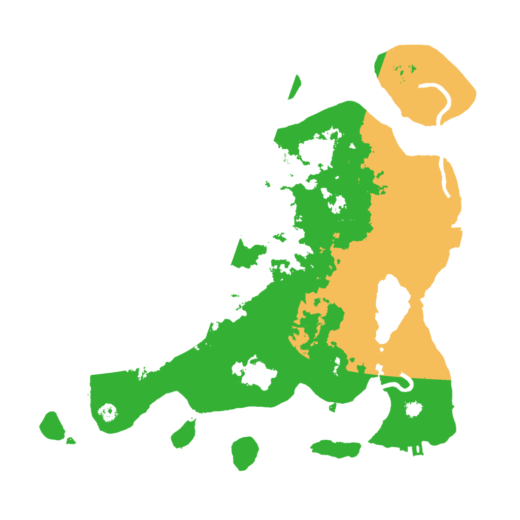 Biome Rust Map: Procedural Map, Size: 3000, Seed: 205181133