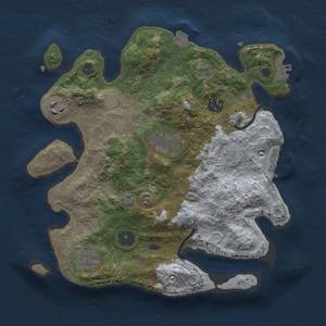 Thumbnail Rust Map: Procedural Map, Size: 3000, Seed: 303941998, 12 Monuments