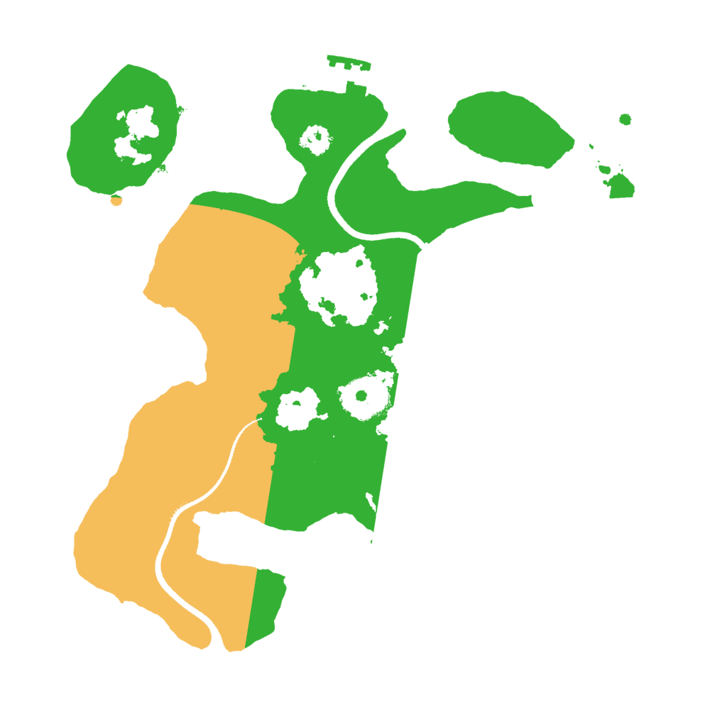 Biome Rust Map: Procedural Map, Size: 2500, Seed: 1481191430