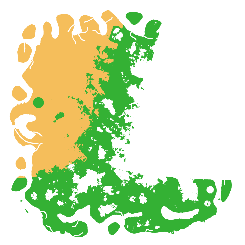 Biome Rust Map: Procedural Map, Size: 6000, Seed: 438887172