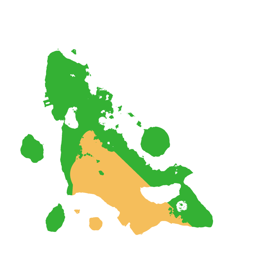 Biome Rust Map: Procedural Map, Size: 2500, Seed: 2027950164