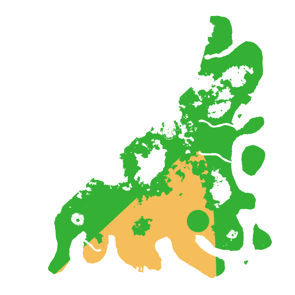 Biome Rust Map: Procedural Map, Size: 3500, Seed: 385349329