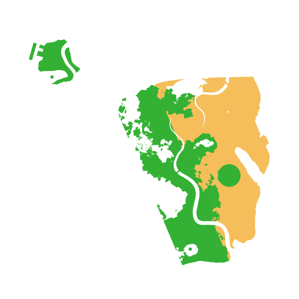 Biome Rust Map: Procedural Map, Size: 3500, Seed: 612435