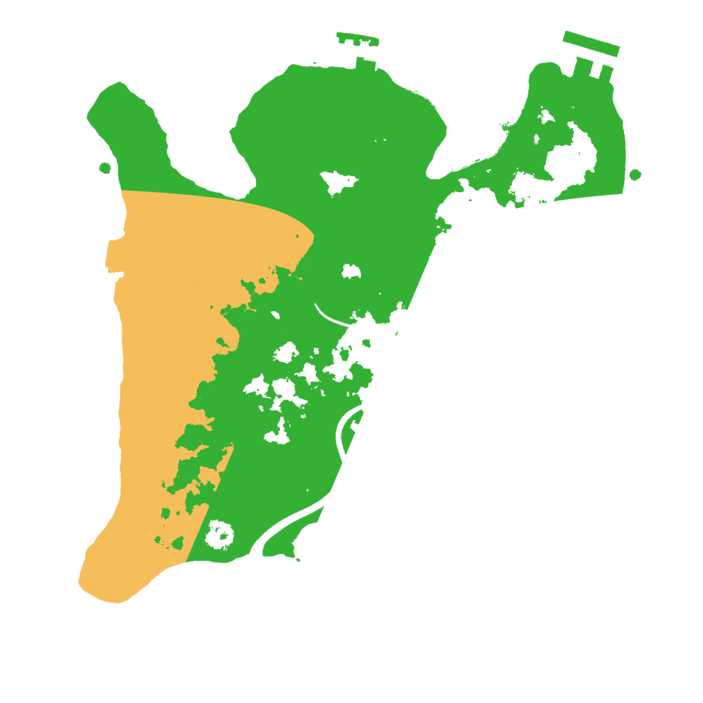 Biome Rust Map: Procedural Map, Size: 2500, Seed: 56565
