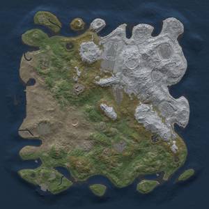 Thumbnail Rust Map: Procedural Map, Size: 4000, Seed: 1984645807, 17 Monuments