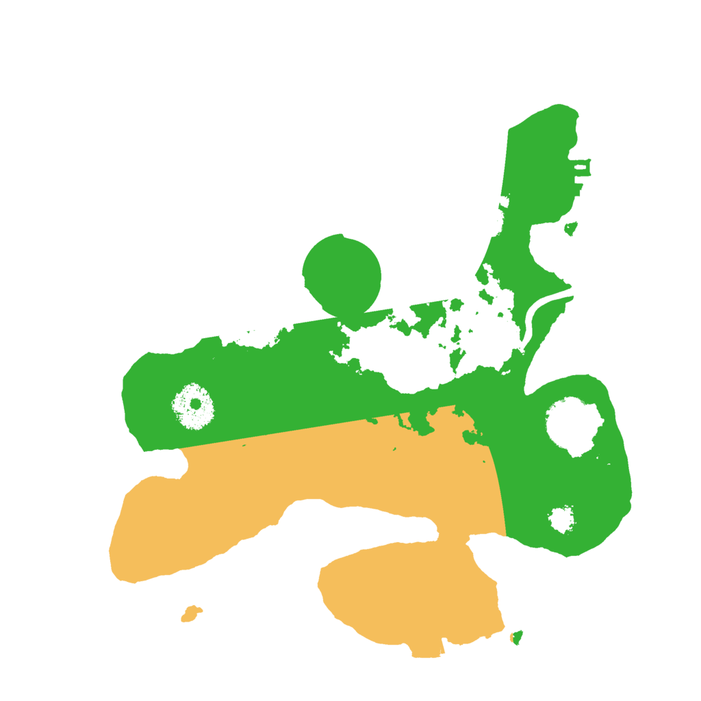 Biome Rust Map: Procedural Map, Size: 2500, Seed: 2033323313