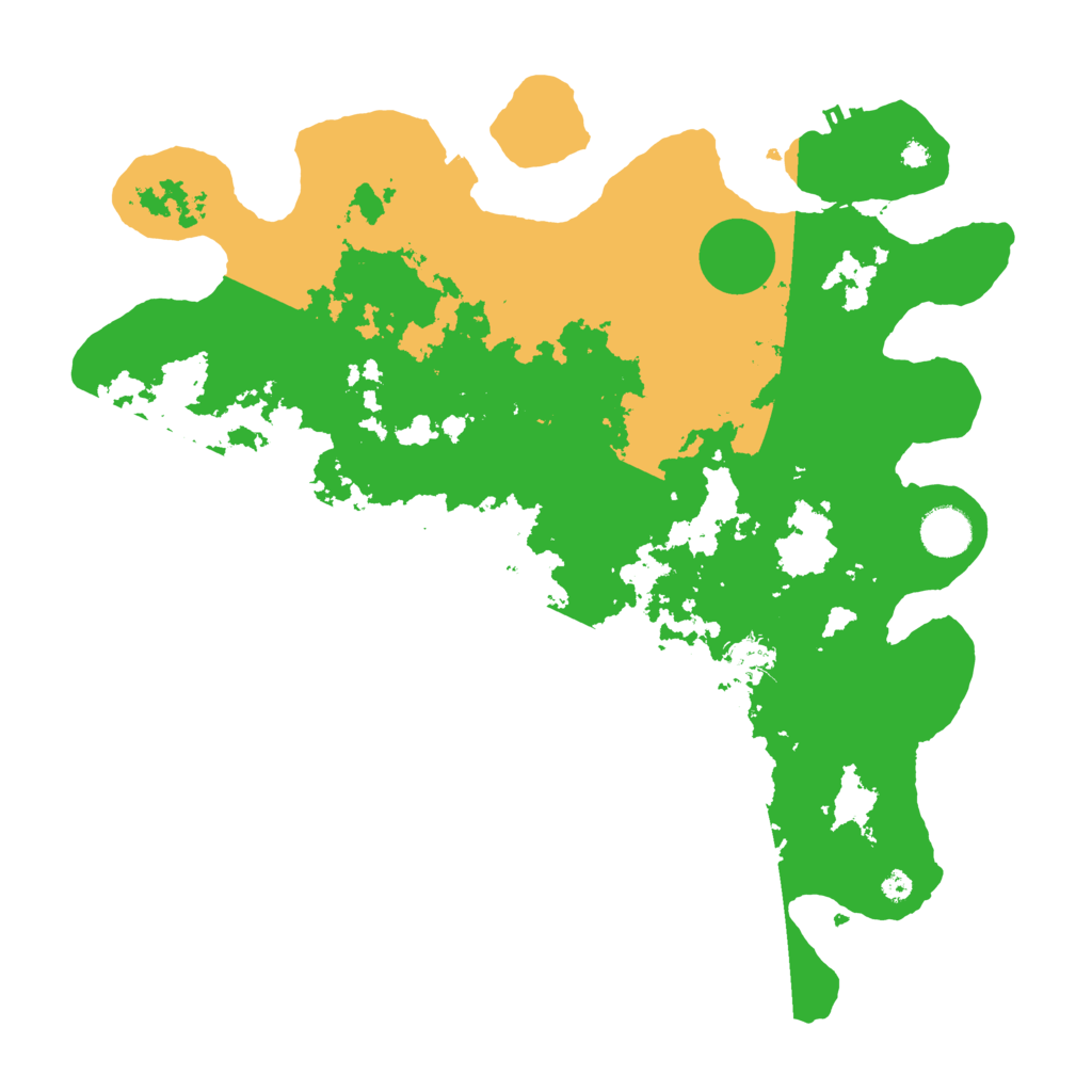 Biome Rust Map: Procedural Map, Size: 3800, Seed: 33