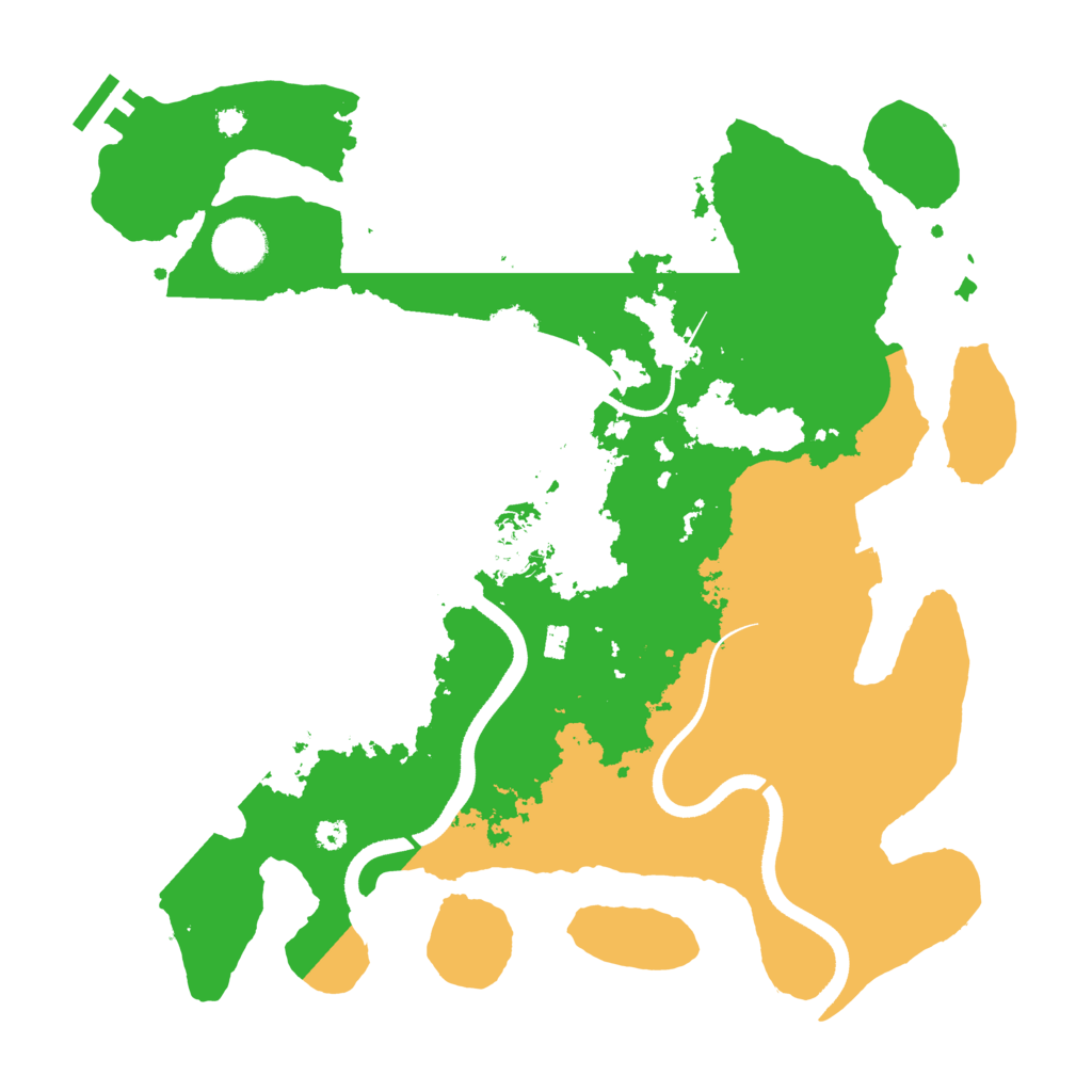 Biome Rust Map: Procedural Map, Size: 3501, Seed: 3486489