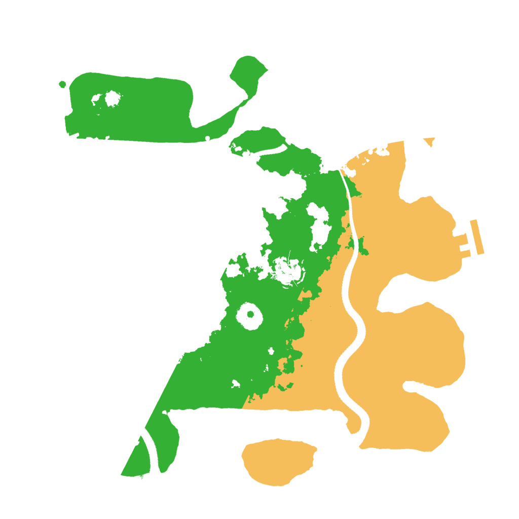 Biome Rust Map: Procedural Map, Size: 3000, Seed: 229457757