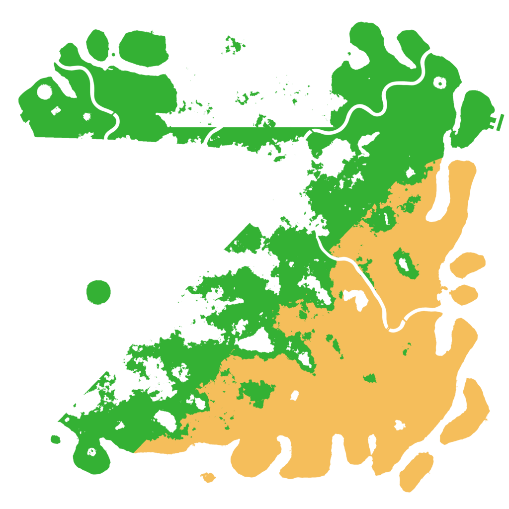 Biome Rust Map: Procedural Map, Size: 6000, Seed: 2092086177