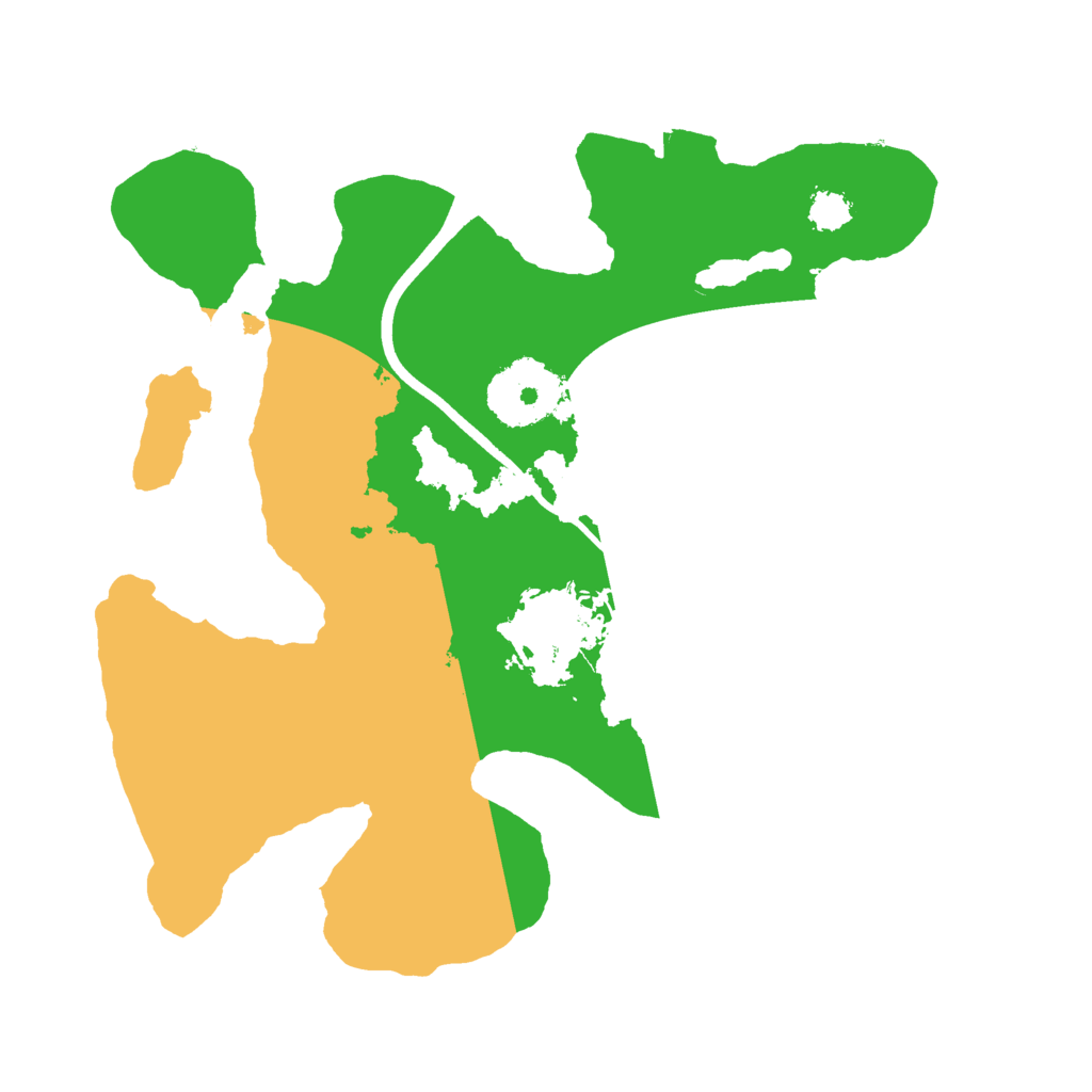 Biome Rust Map: Procedural Map, Size: 2400, Seed: 1984626383
