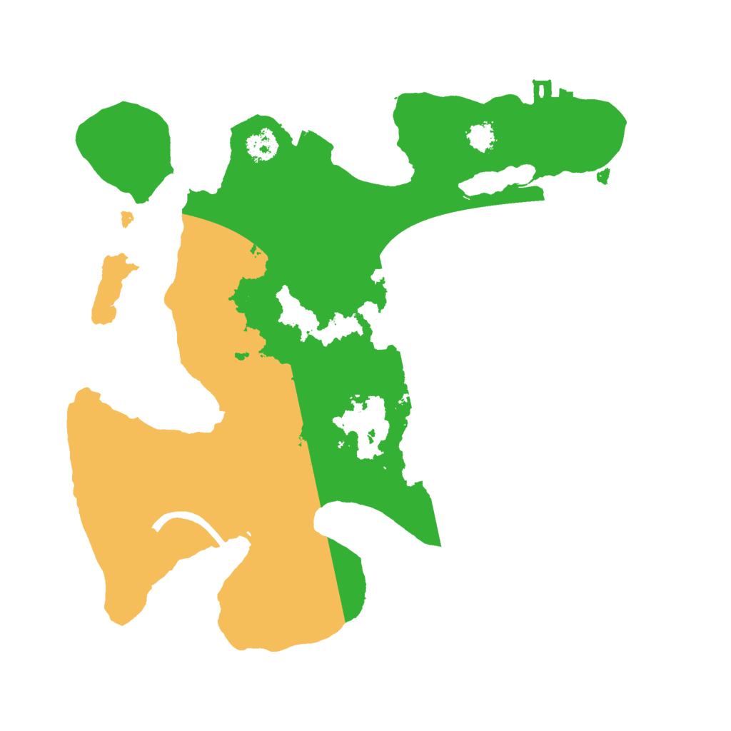 Biome Rust Map: Procedural Map, Size: 2400, Seed: 1984626383