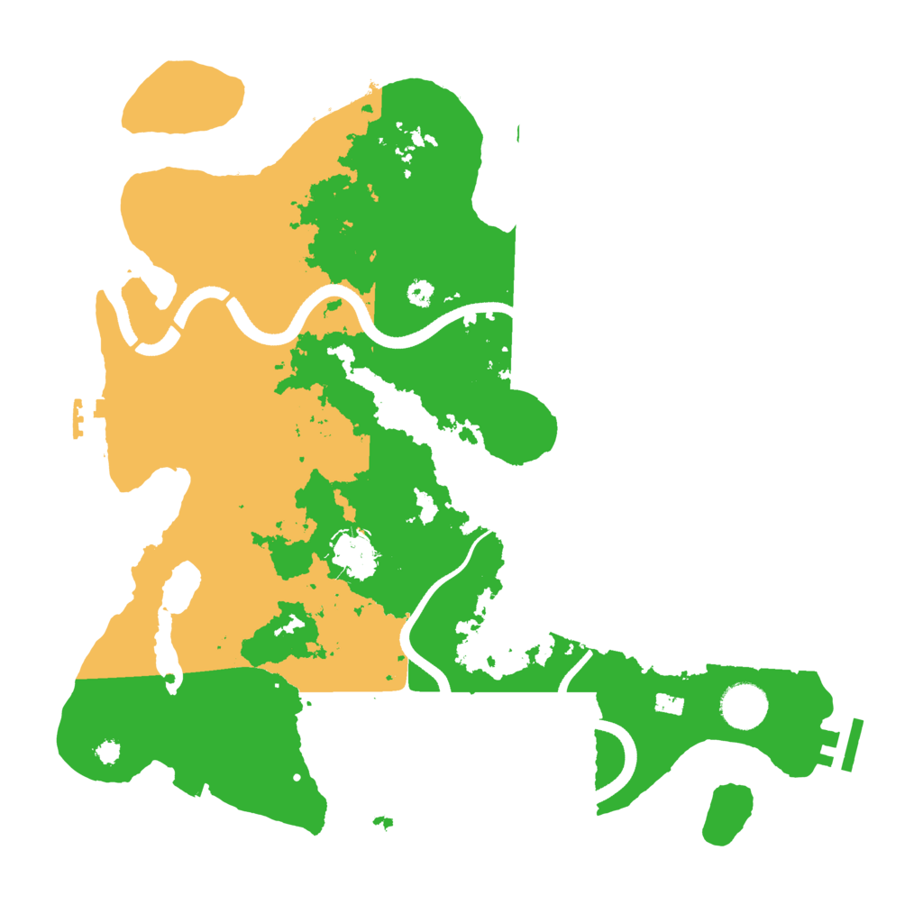 Biome Rust Map: Procedural Map, Size: 3500, Seed: 300822083