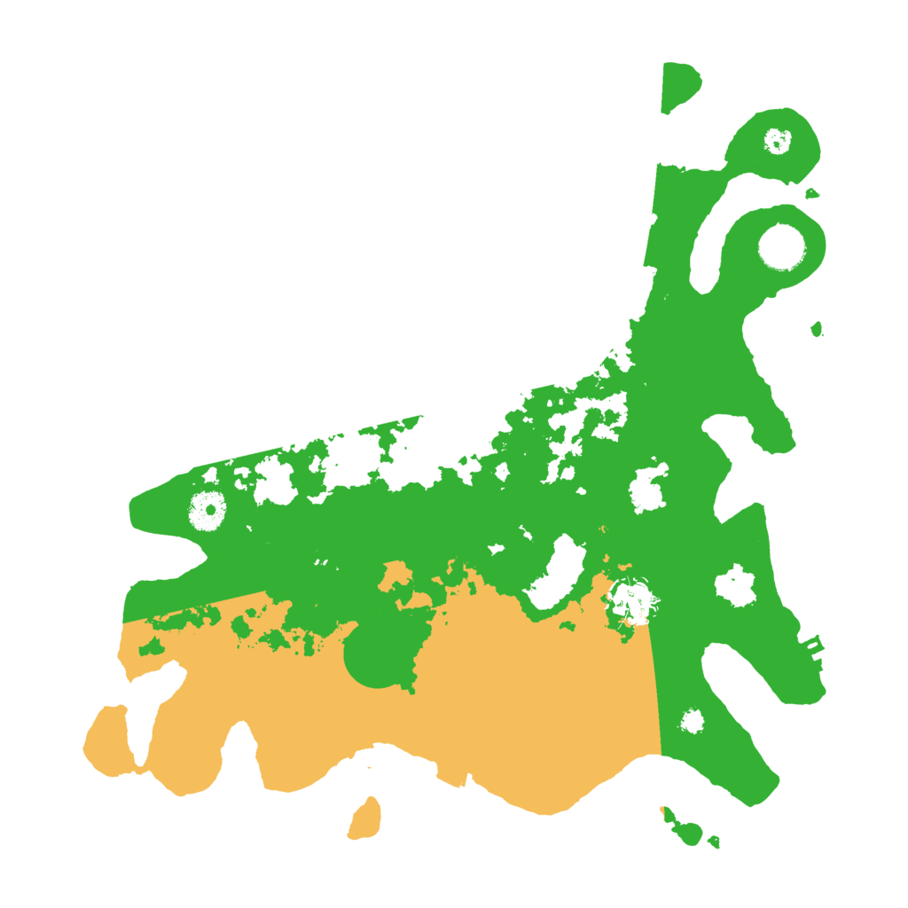 Biome Rust Map: Procedural Map, Size: 3500, Seed: 343200931