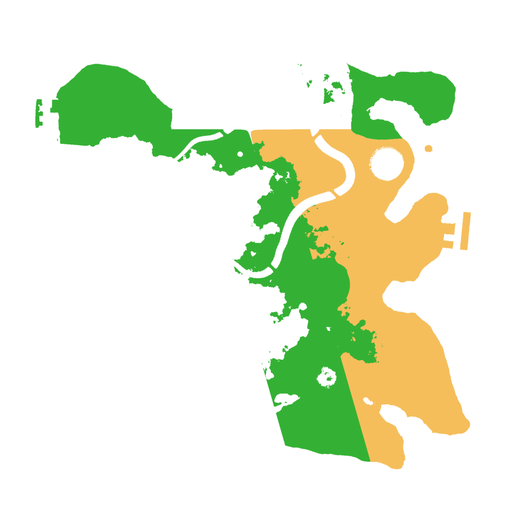 Biome Rust Map: Procedural Map, Size: 2764, Seed: 1071613633
