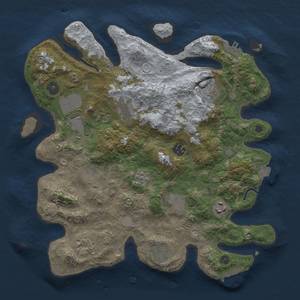 Thumbnail Rust Map: Procedural Map, Size: 3500, Seed: 925904184, 18 Monuments