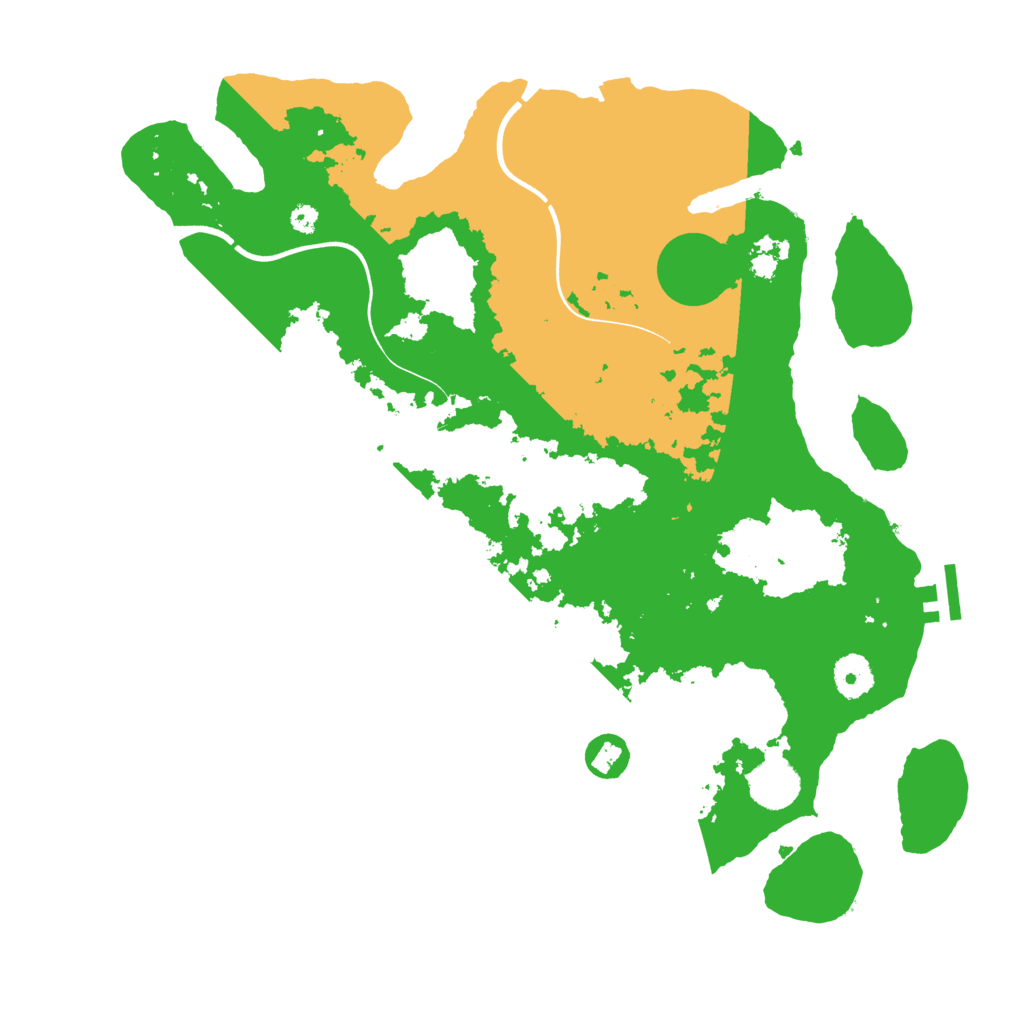 Biome Rust Map: Procedural Map, Size: 3700, Seed: 231802270