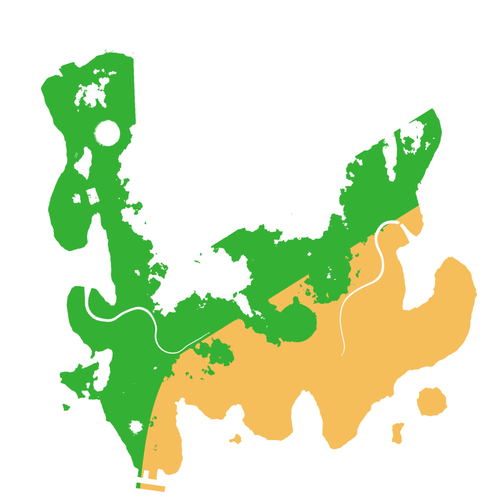 Biome Rust Map: Procedural Map, Size: 3500, Seed: 674356365