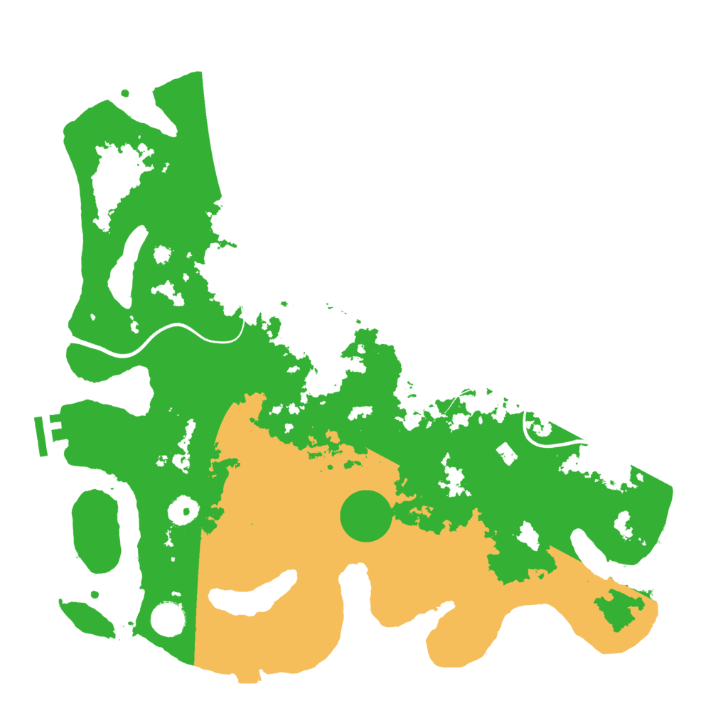 Biome Rust Map: Procedural Map, Size: 3700, Seed: 81662214