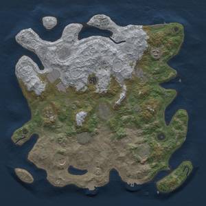 Thumbnail Rust Map: Procedural Map, Size: 4000, Seed: 1918536595, 19 Monuments