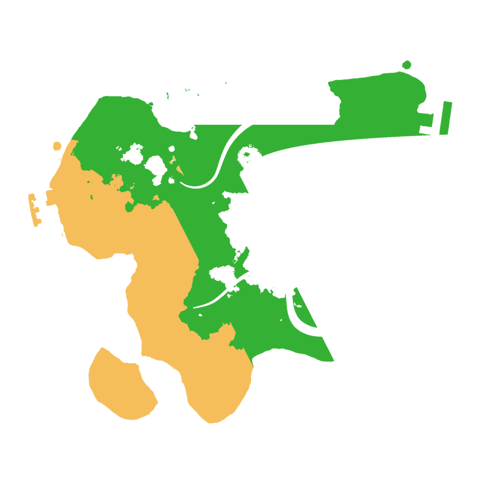 Biome Rust Map: Procedural Map, Size: 2300, Seed: 884696628