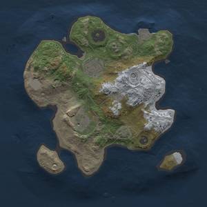 Thumbnail Rust Map: Procedural Map, Size: 2300, Seed: 884696628, 7 Monuments