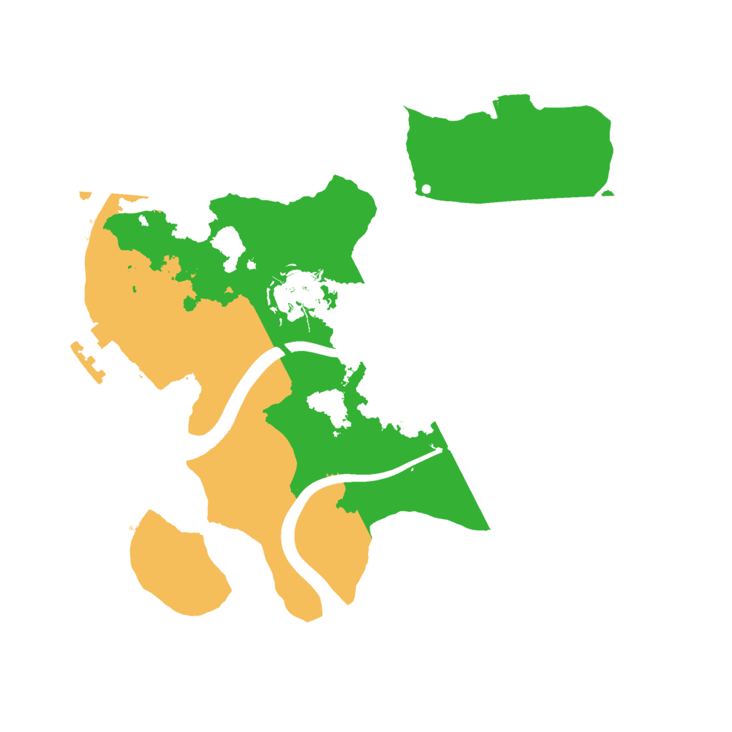 Biome Rust Map: Procedural Map, Size: 2300, Seed: 884696628