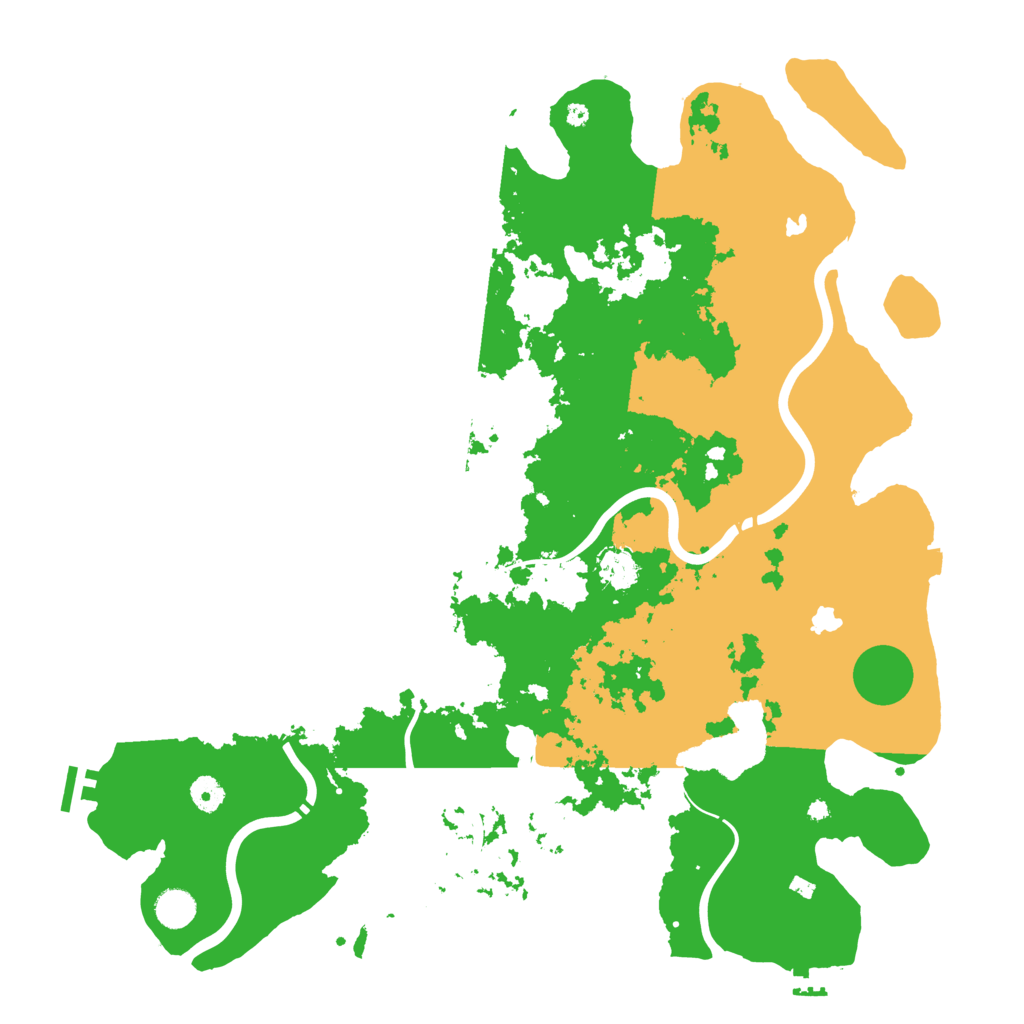 Biome Rust Map: Procedural Map, Size: 4500, Seed: 4614543