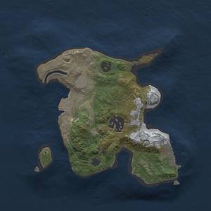 Thumbnail Rust Map: Procedural Map, Size: 2000, Seed: 424502619, 5 Monuments